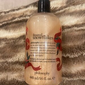 Philosphy Frosted Snowflakes Shampoo, Shower Gel & Bubble Bath NEW